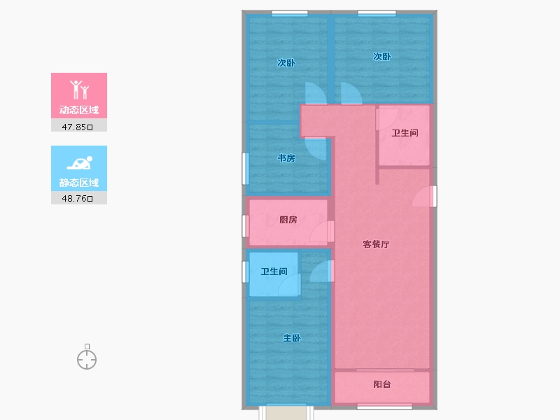 山西省-长治市-晋水苑-100.00-户型库-动静分区