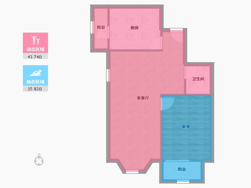 北京-北京市-三星庄园-53.85-户型库-动静分区