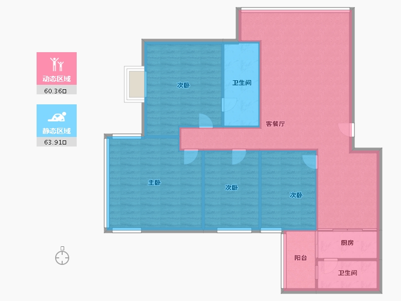 广东省-佛山市-碧翠豪城-114.00-户型库-动静分区