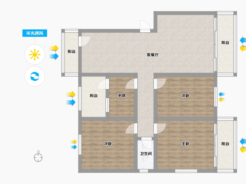 西藏自治区-昌都地区-观澜圣域-172.00-户型库-采光通风