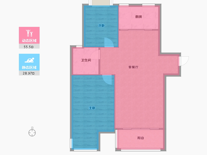 江苏省-常州市-新城府翰苑-西区-84.00-户型库-动静分区