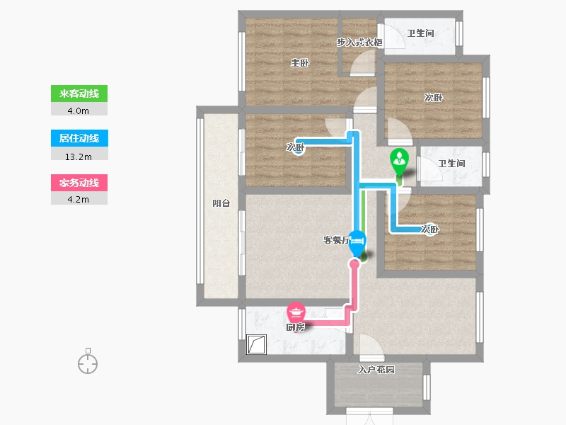 湖南省-常德市-运达城-96.00-户型库-动静线