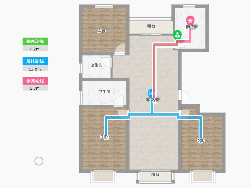 北京-北京市-万德福-107.40-户型库-动静线