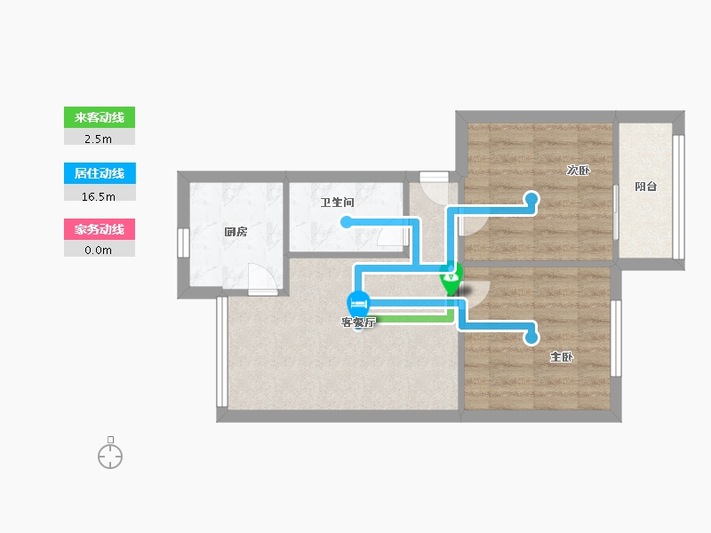 四川省-成都市-玉林名居-49.36-户型库-动静线