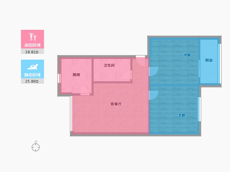 四川省-成都市-玉林名居-49.36-户型库-动静分区