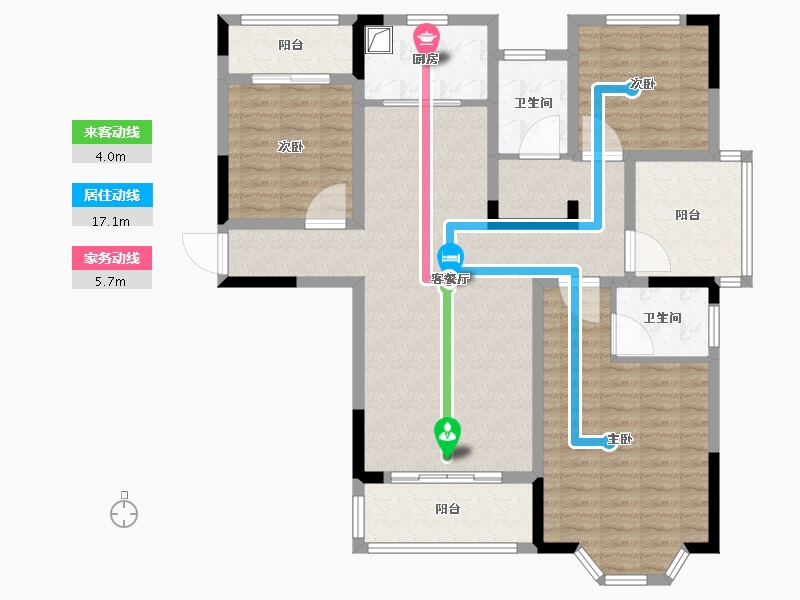 河南省-周口市-森林湖畔-114.96-户型库-动静线