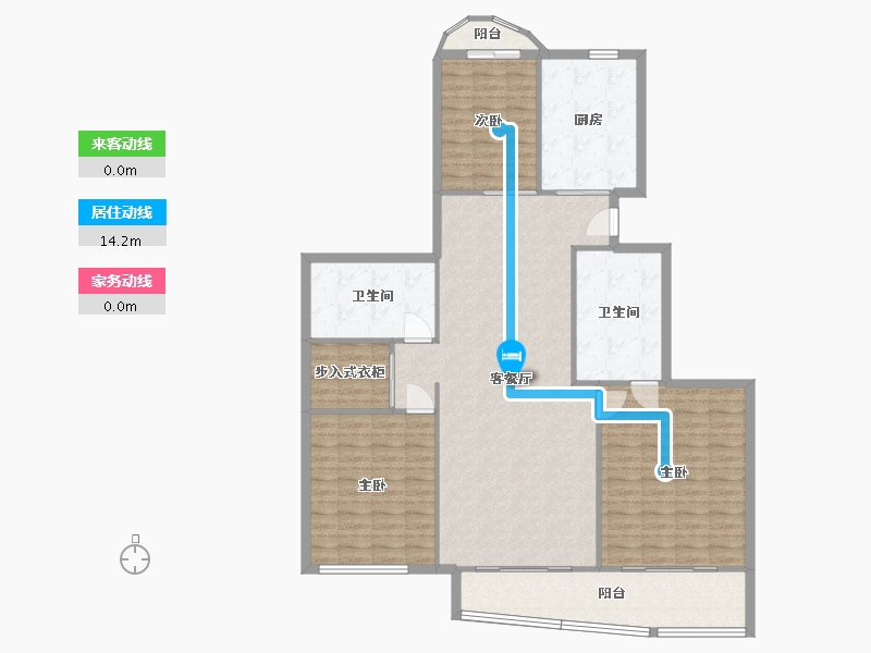 上海-上海市-徐家汇花园-112.00-户型库-动静线