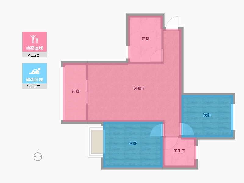 广东省-佛山市-恒大山水龙盘-53.25-户型库-动静分区