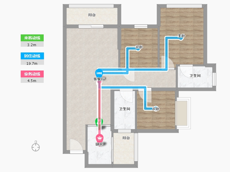 四川省-成都市-城市之光-80.00-户型库-动静线