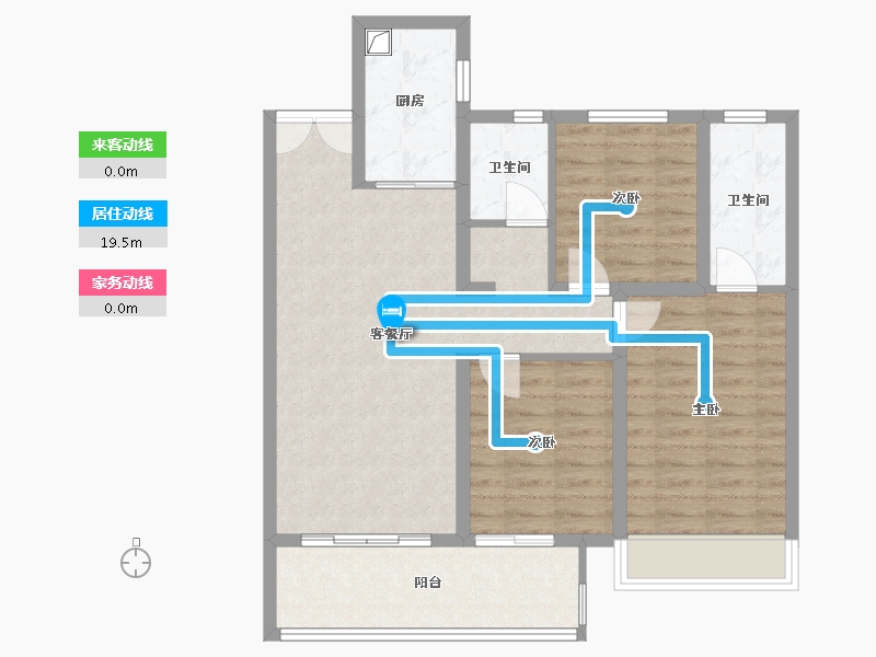 山西省-忻州市-荣盛秀荣府-95.20-户型库-动静线