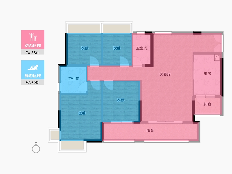 贵州省-毕节市-新城国博城-106.40-户型库-动静分区