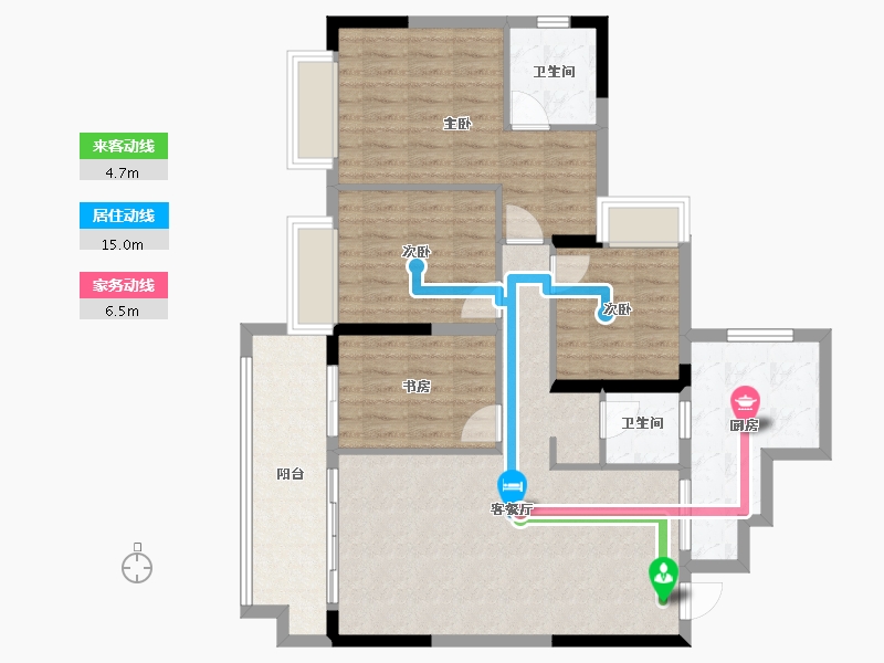 贵州省-黔东南苗族侗族自治州-新陆国际-98.00-户型库-动静线