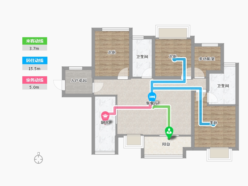 广东省-佛山市-万达华府-87.68-户型库-动静线