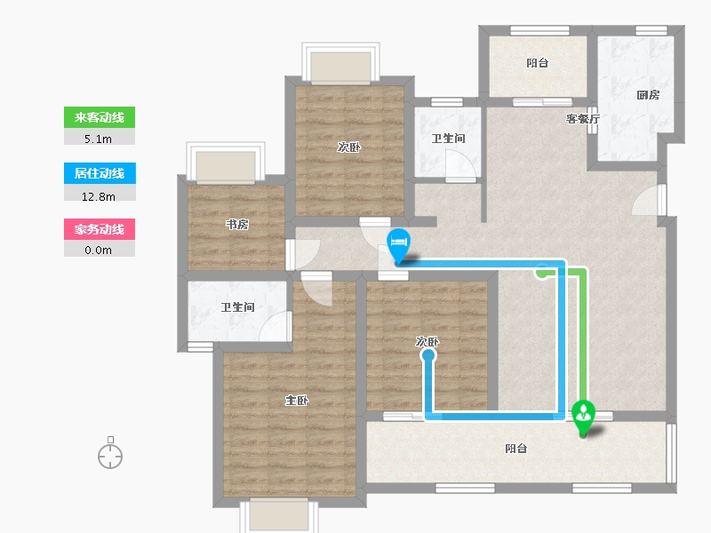 四川省-广安市-承平盛世4期-104.00-户型库-动静线