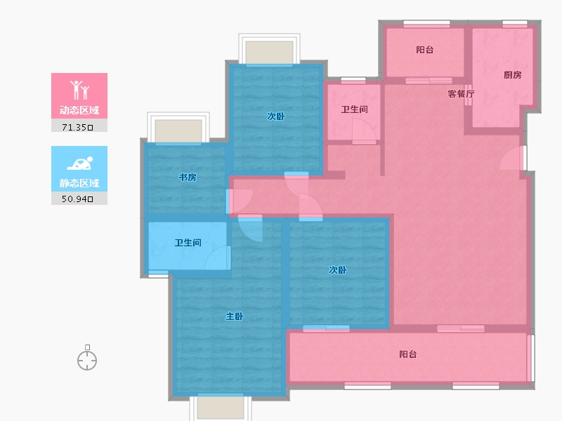 四川省-广安市-承平盛世4期-104.00-户型库-动静分区