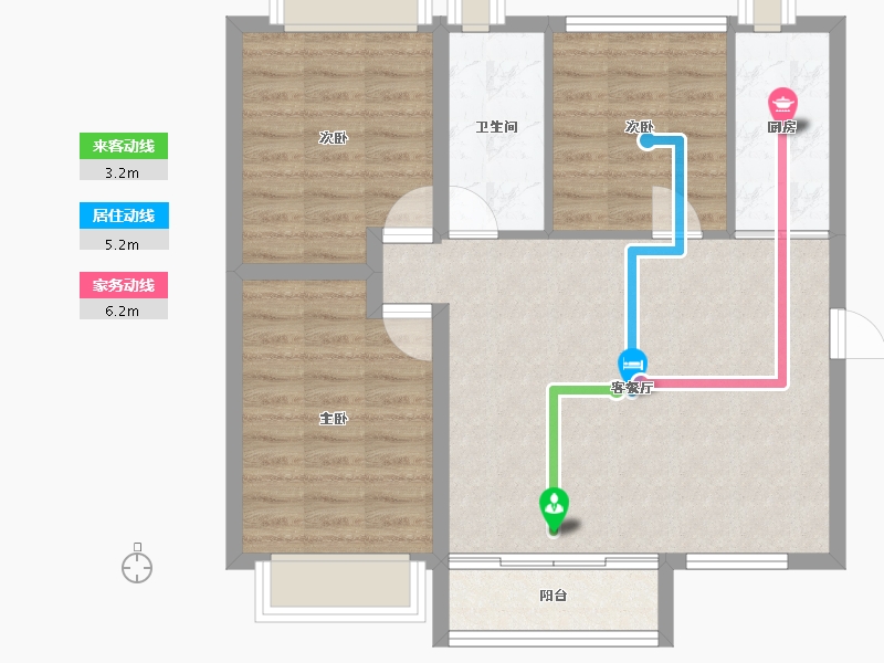 广东省-佛山市-万达华府-77.91-户型库-动静线