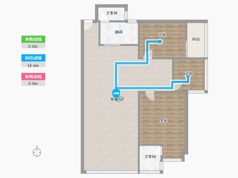 广东省-佛山市-碧翠豪城-102.00-户型库-动静线