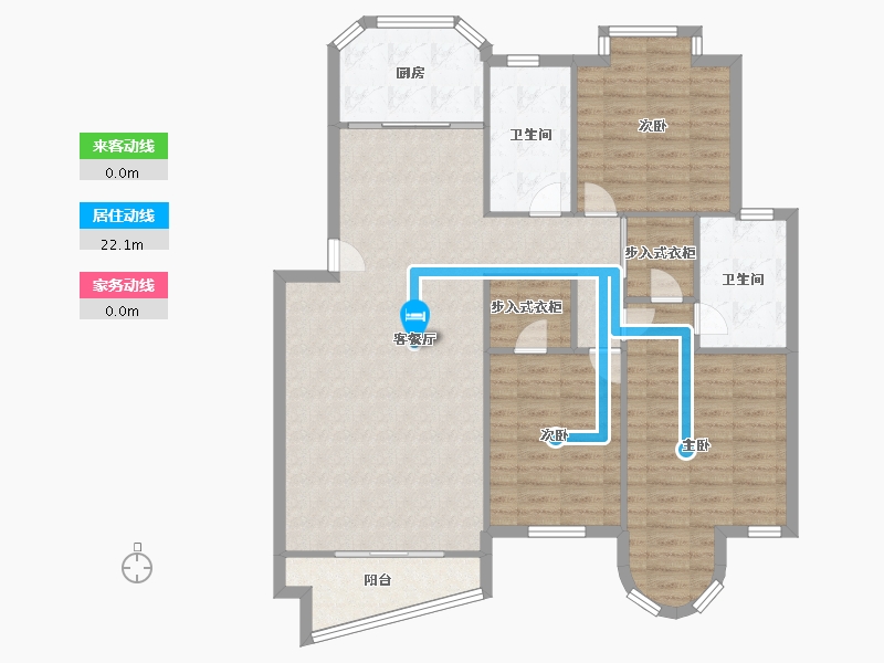 安徽省-芜湖市-滨江翠竹园-115.54-户型库-动静线