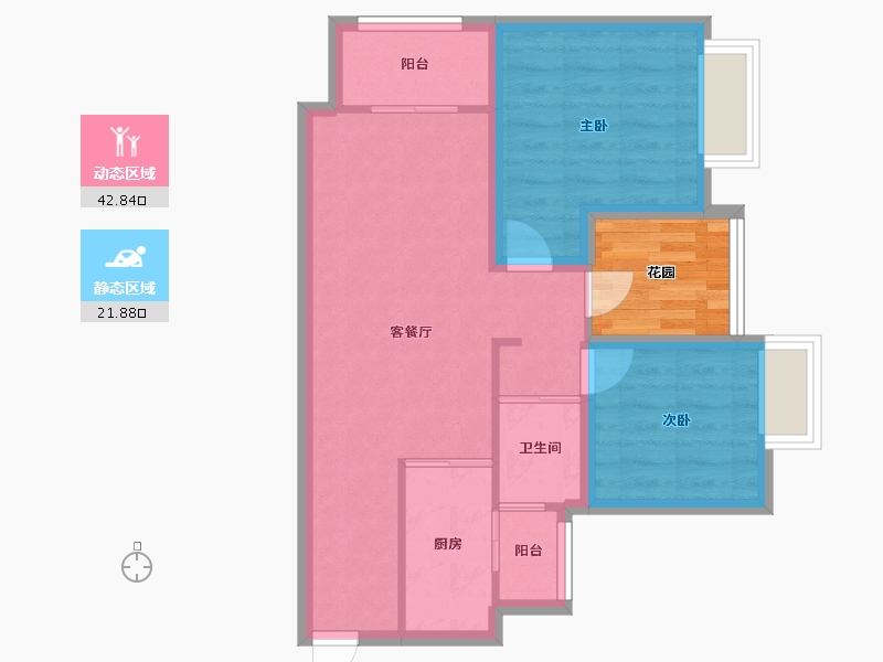 广东省-佛山市-中海金沙湾-62.34-户型库-动静分区