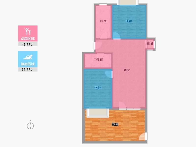 北京-北京市-华馨园-81.43-户型库-动静分区