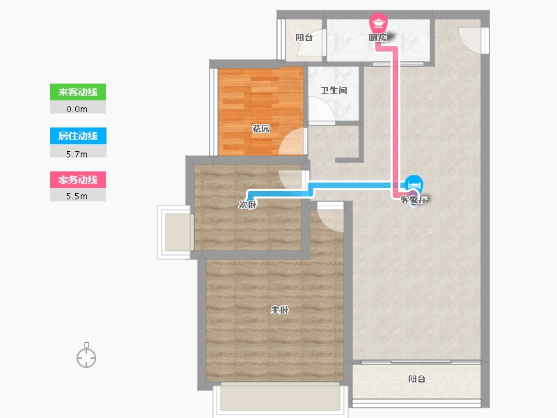 广东省-佛山市-万达华府-79.06-户型库-动静线