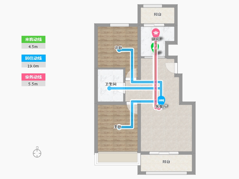 内蒙古自治区-赤峰市-金御华城-69.00-户型库-动静线