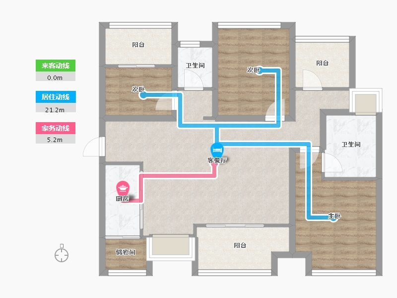 广东省-佛山市-万达华府-91.79-户型库-动静线