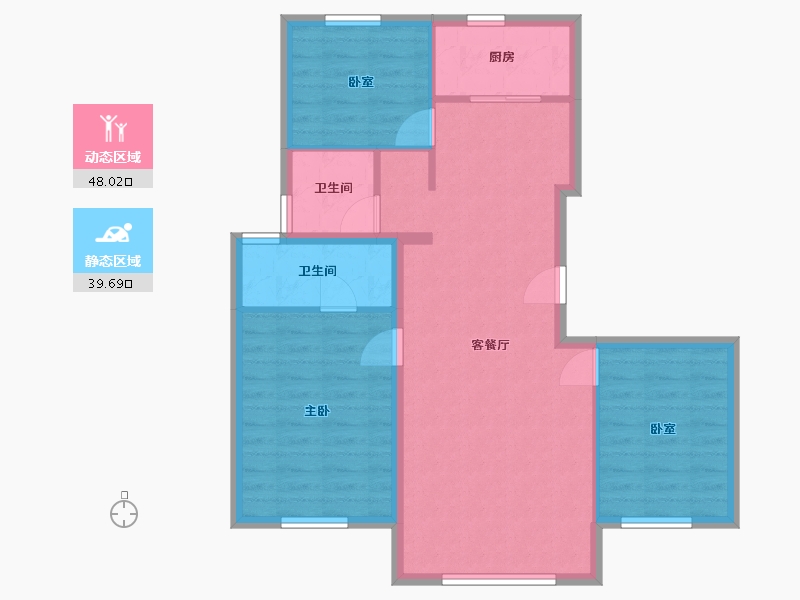 内蒙古自治区-通辽市-华昌澜悦一品-92.18-户型库-动静分区