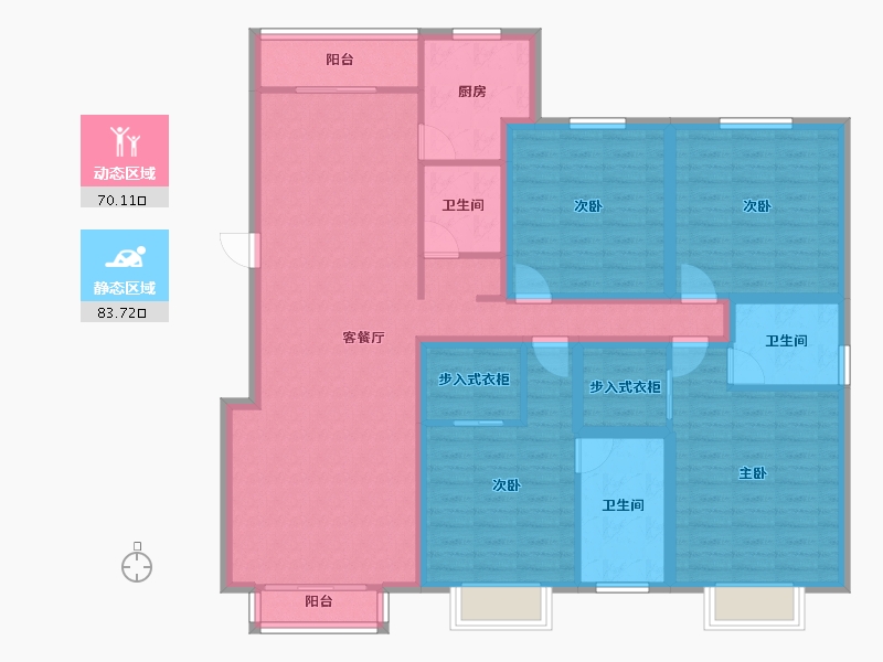 北京-北京市-万德福-137.55-户型库-动静分区