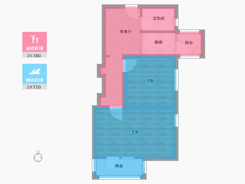 北京-北京市-西坝河北里-43.18-户型库-动静分区