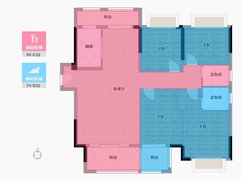 福建省-泉州市-名港尚城-104.00-户型库-动静分区