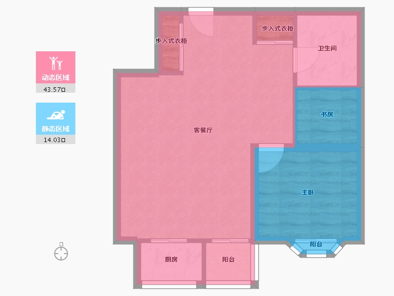 北京-北京市-三星庄园-51.61-户型库-动静分区