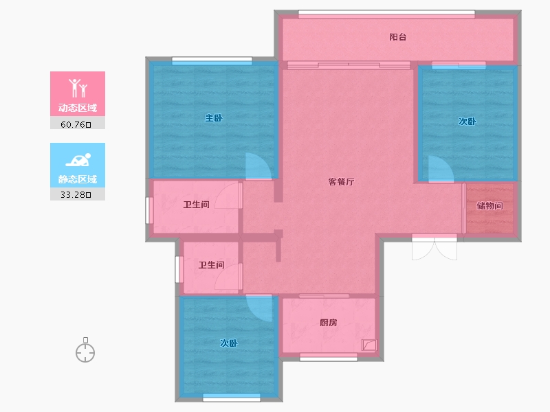 河北省-唐山市-花海国际-95.00-户型库-动静分区