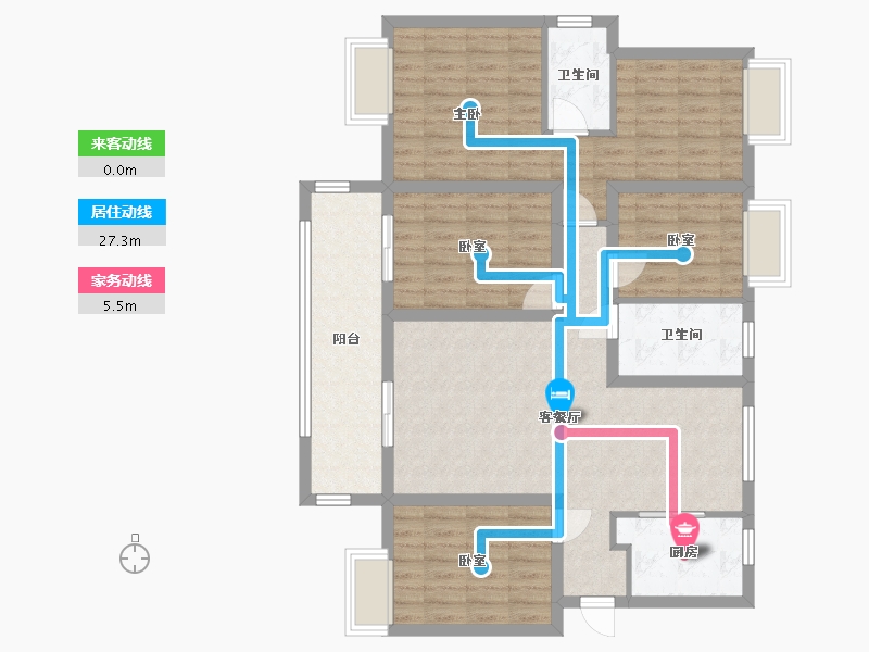 江西省-赣州市-华润万橡府-117.40-户型库-动静线