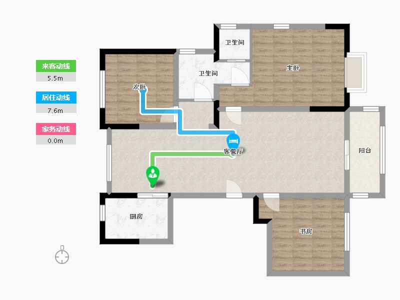 江苏省-苏州市-龙蟠佳苑-112.00-户型库-动静线