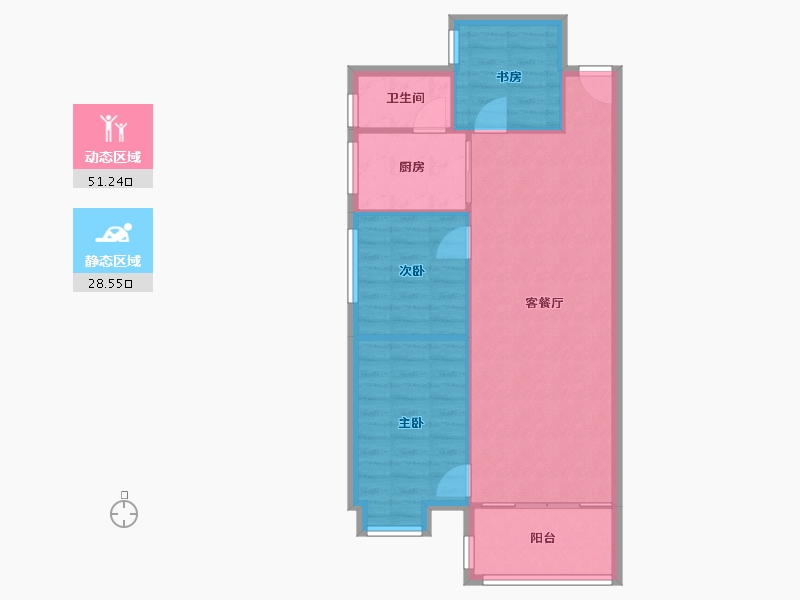 广东省-佛山市-碧翠豪城-72.99-户型库-动静分区