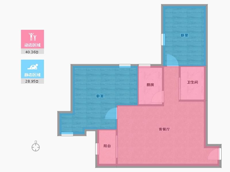 北京-北京市-望春园-62.68-户型库-动静分区