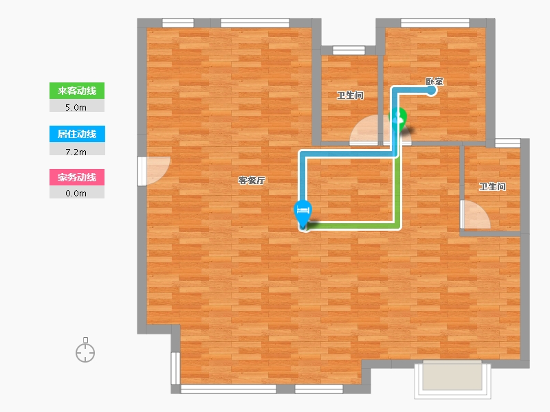 浙江省-丽水市-中骏建杭璟园-90.20-户型库-动静线