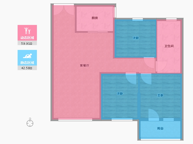 河北省-邢台市-襄政皓月-二期-92.80-户型库-动静分区