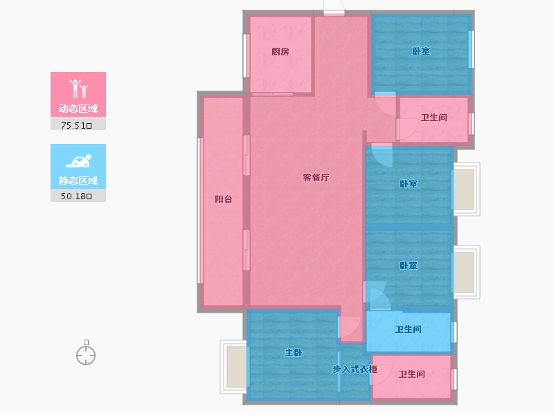 广东省-揭阳市-星曜城-108.00-户型库-动静分区