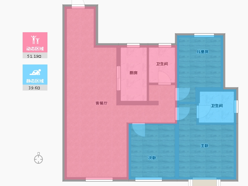 河南省-漯河市-悦澜轩-87.00-户型库-动静分区