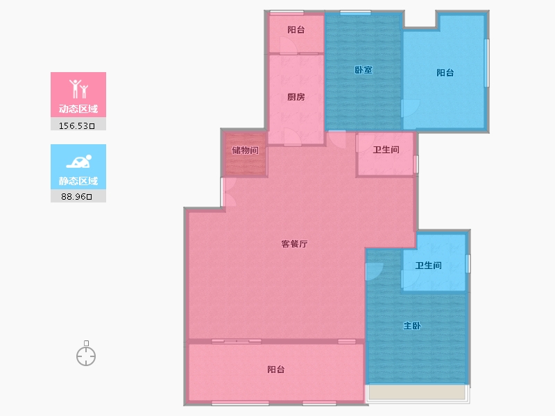 山东省-日照市-御景东方-230.00-户型库-动静分区