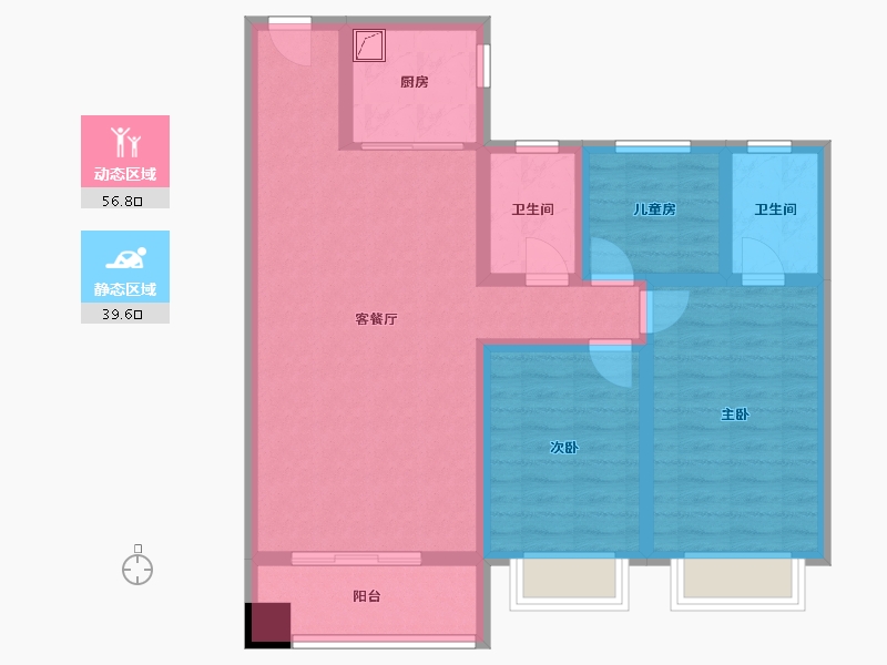 河南省-安阳市-嘉州城-100.00-户型库-动静分区