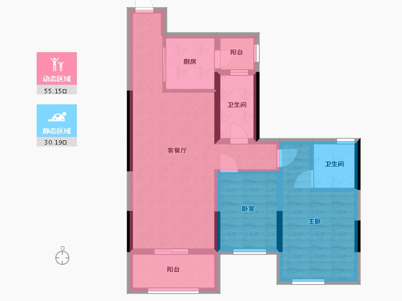 广西壮族自治区-河池市-宜州天地-105.00-户型库-动静分区