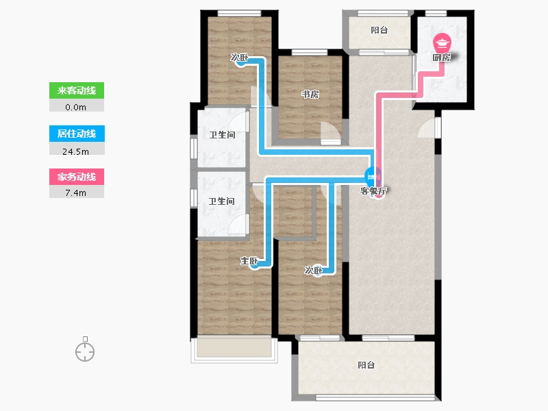 河南省-郑州市-九溪天悦-111.00-户型库-动静线