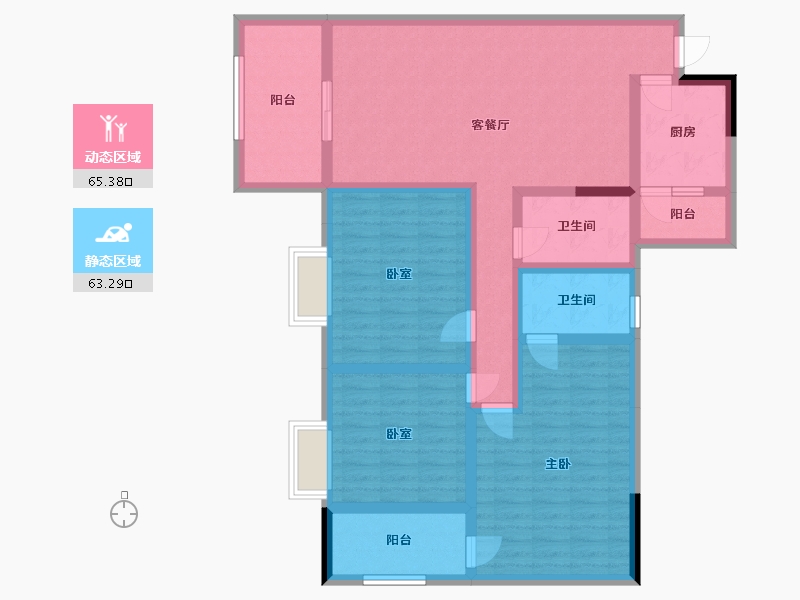 四川省-内江市-金山晶座-112.00-户型库-动静分区