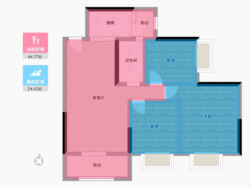 四川省-成都市-百花小区-121.00-户型库-动静分区