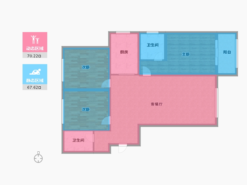 山东省-德州市-碧水雅居-125.00-户型库-动静分区