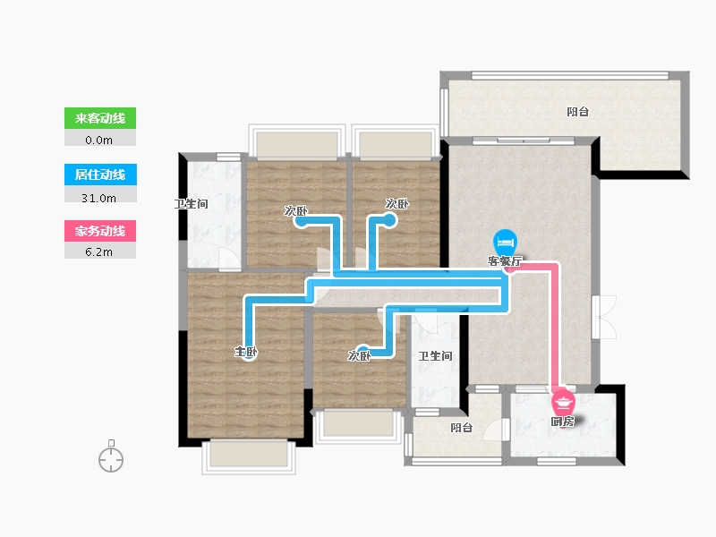 贵州省-铜仁市-麒龙印象江口-111.47-户型库-动静线