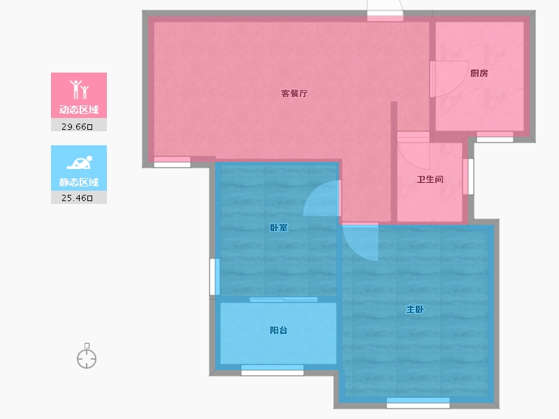 上海-上海市-崧泽华城·和瑞西苑-49.40-户型库-动静分区